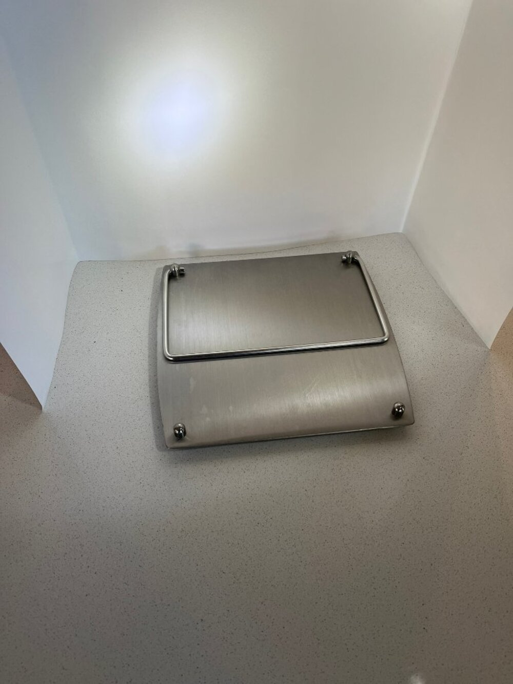 Napkin Holder, Contemporary, Stainless Steel, 6" sq., Italy